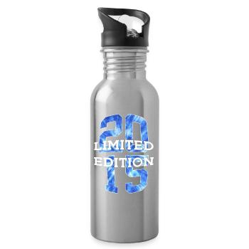 ÉDITION LIMITÉE 2015 11 ANS 11E ANNIVERSAIRE - Gourde avec paille intégrée - argent clair - Droite