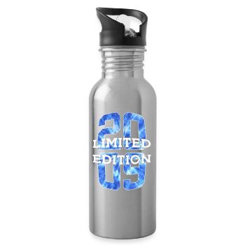 LIMITED EDITION 2009 17 YEARS 17TH BIRTHDAY - Water bottle with straw - silver - Right