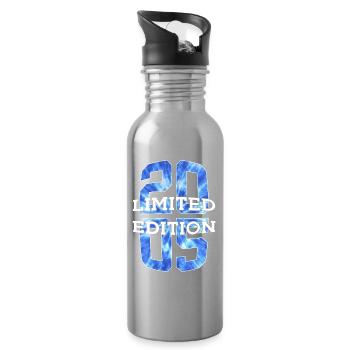 LIMITED EDITION 2005 21 YEARS 21ST BIRTHDAY - Water bottle with straw - silver - Right