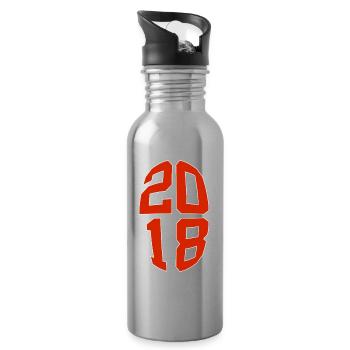 8 YEARS OLD 2018 8TH BIRTHDAY - Water bottle with straw - silver - Right