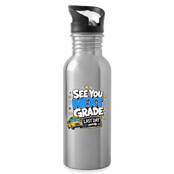 End of Year Gifts for Students, See You Next Grade - Trinkflasche mit integriertem Trinkhalm - Lightsilver - Rechts