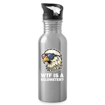 American Eagle Flag Schutzbrille - Trinkflasche mit integriertem Trinkhalm - Lightsilver - Rechts