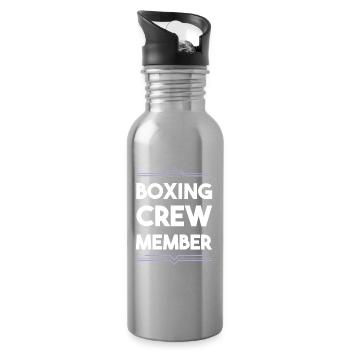 Équipe de boxe - Gourde avec paille intégrée - argent clair - Droite