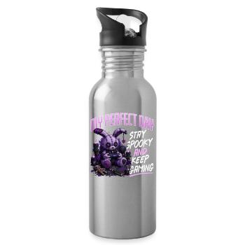 Pastel Goth Soft Goth Gaming Gamer - Gourde avec paille intégrée - argent clair - Droite