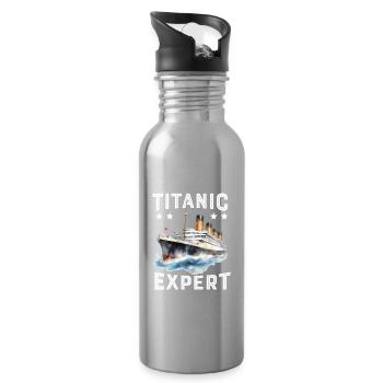 Titanic Expert White Starline RMS Titanic Boys - Water bottle with straw - silver - Right