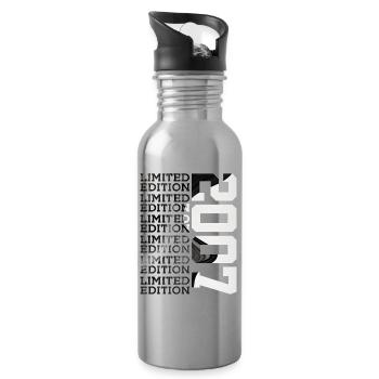 19 YEARS OLD LIMITED EDITION 2007 19TH BIRTHDAY - Water bottle with straw - silver - Right