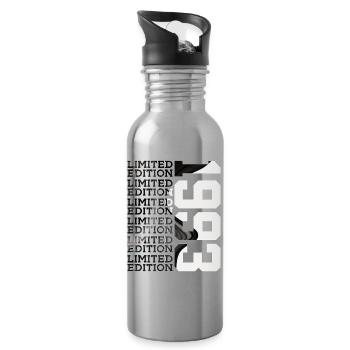33 YEARS OLD LIMITED EDITION 1993 33RD BIRTHDAY - Water bottle with straw - silver - Right