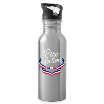 Father-fection French Father's Day - Water bottle with straw - silver - Right