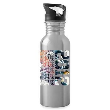 WELTRAUM 14 JAHRE 2012 ASTRONAUT 14. GEBURTSTAG - Trinkflasche mit integriertem Trinkhalm - Lightsilver - Rechts