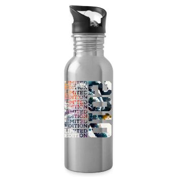 WELTRAUM 16 JAHRE 2010 ASTRONAUT 16. GEBURTSTAG - Trinkflasche mit integriertem Trinkhalm - Lightsilver - Rechts