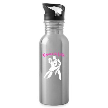 Tänzerin - Trinkflasche mit integriertem Trinkhalm - Lightsilver - Rechts