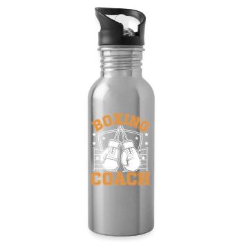 Boxing Coach - Water bottle with straw - silver - Right
