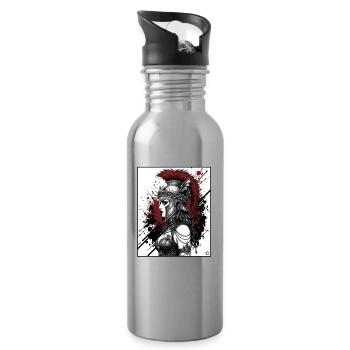 Valkyrie Kriegshelm Punk - Trinkflasche mit integriertem Trinkhalm - Lightsilver - Rechts