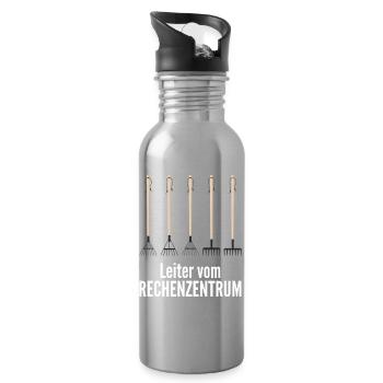 Rechenzentrum - Trinkflasche mit integriertem Trinkhalm - Lightsilver - Rechts