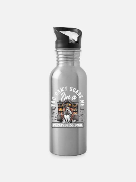 Para Normal Activities Sped-lehrer - Trinkflasche mit integriertem Trinkhalm - Lightsilver