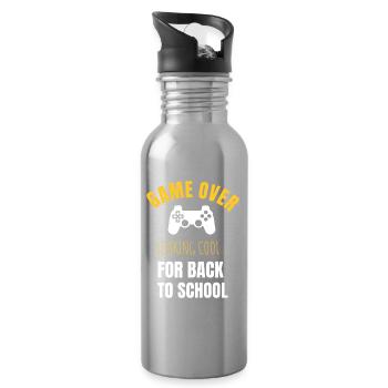 Start of school - Water bottle with straw - silver - Right