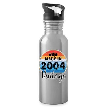 Hergestellt im Vintage Anniversary 2004 - Trinkflasche mit integriertem Trinkhalm - Lightsilver - Rechts