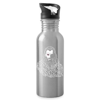 L’Œil d’Odin, Gardien Nordique - Gourde avec paille intégrée - argent clair - Droite