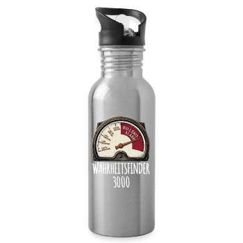 Wahrheit Finder Tacho - Trinkflasche mit integriertem Trinkhalm - Lightsilver - Rechts
