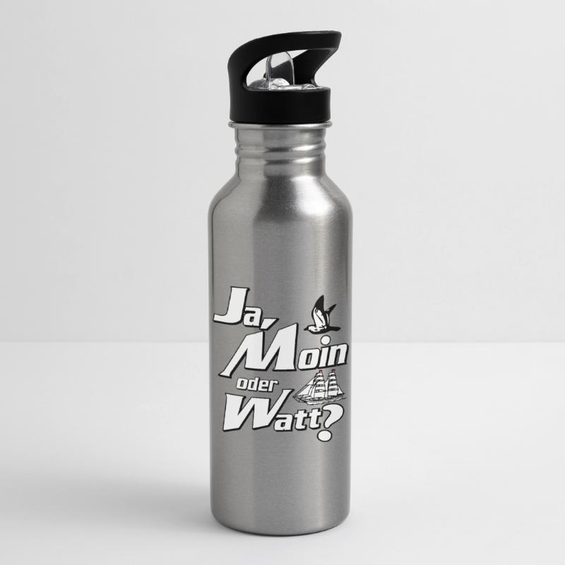 Ja Moin oder Watt? Gourde avec paille intégrée