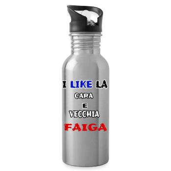 belle chemise CARA E VECCHIA FAIGA jerry calà - Gourde avec paille intégrée - argent clair - Droite