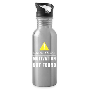 motivation not found - Water bottle with straw - silver - Right