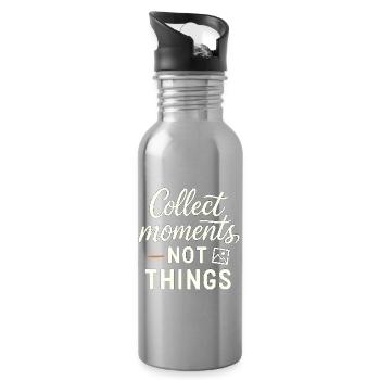 Collect_Moments - Gourde avec paille intégrée - argent clair - Droite