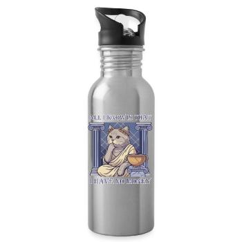 pas d’argent - Gourde avec paille intégrée - argent clair - Droite