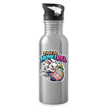 C’est comme ça que je fais Bunny Bunny Spring - Gourde avec paille intégrée - argent clair - Droite