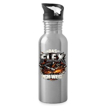 Locksmith Welder The Flex I Away - Water bottle with straw - silver - Right
