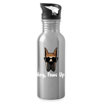 Hey Paws Up Deutsche Dogge Sonnenbrille - Trinkflasche mit integriertem Trinkhalm - Lightsilver - Rechts