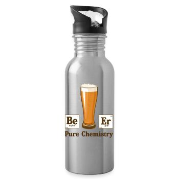 Reine Chemie - Trinkflasche mit integriertem Trinkhalm - Lightsilver - Rechts