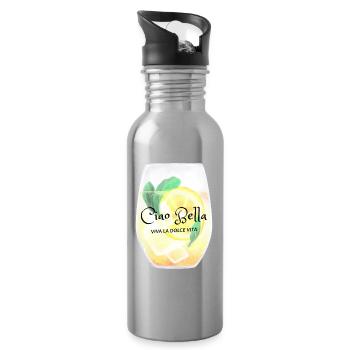 Ciao Bella Citrus Glow - Water bottle with straw - silver - Right