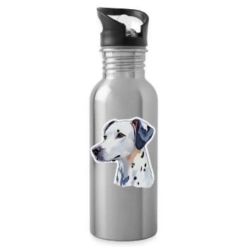 Dalmatian - Water bottle with straw - silver - Right