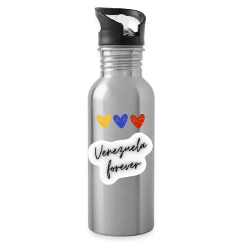Venezuela Forever - Water bottle with straw - silver - Right