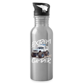 Abenteuerlicher Off-Road Camper Truck - Trinkflasche mit integriertem Trinkhalm - Lightsilver - Rechts