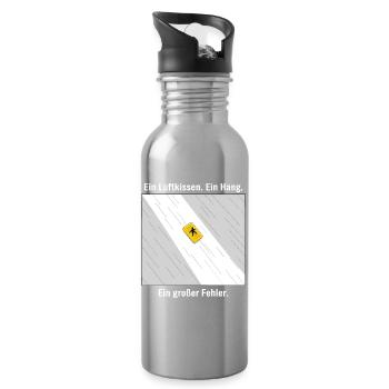 A big mistake - Water bottle with straw - silver - Right