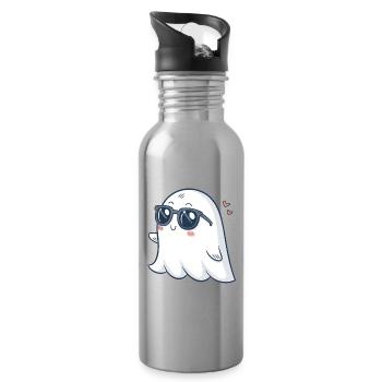 Chic Ghost Sunglasses - Water bottle with straw - silver - Right