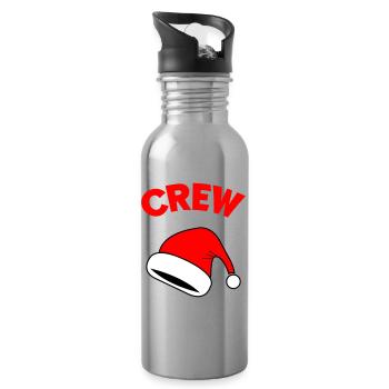 Santa Crew - Trinkflasche mit integriertem Trinkhalm - Lightsilver - Rechts