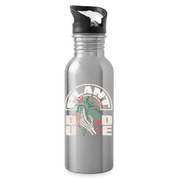 Garden & Plant Lovers Gifts - Water bottle with straw - silver - Right