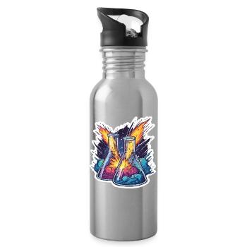 Lab Geek Educational Quadrantid Meteor Shower Expe - Water bottle with straw - silver - Right