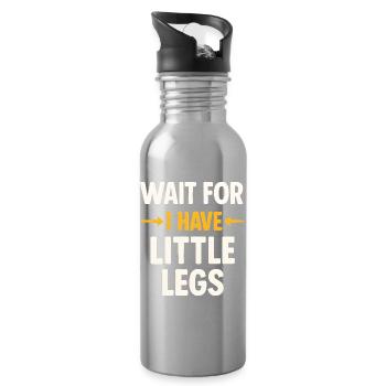 Lustiger Spruch Humor Meme Lustig Geschenkidee - Trinkflasche mit integriertem Trinkhalm - Lightsilver - Rechts