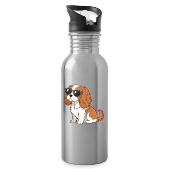 Dog Rider Chic Sunglasses - Water bottle with straw - silver - Right