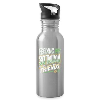 Nutrition Health Expert - Water bottle with straw - silver - Right