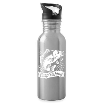 Carp fishing - Water bottle with straw - silver - Right