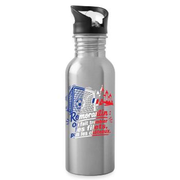 Romorantin Filets Tremblants - Trinkflasche mit integriertem Trinkhalm - Lightsilver - Rechts