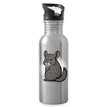 Chinchilla Chinchillas Chinchilla Owner Rodent - Water bottle with straw - silver - Right