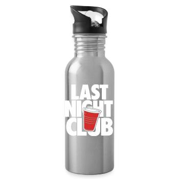 Last Night Club Party Cup Design - Trinkflasche mit integriertem Trinkhalm - Lightsilver - Rechts