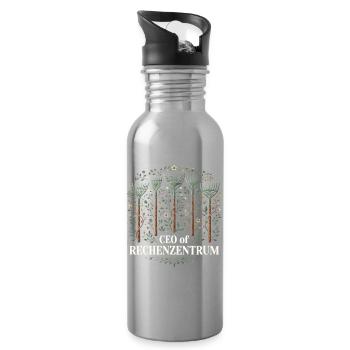 Programmierer Humor Code - für Software-Entwickler - Trinkflasche mit integriertem Trinkhalm - Lightsilver - Rechts