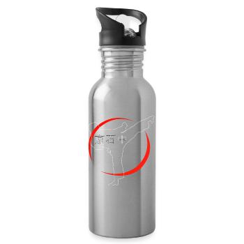 Karate Sport - Trinkflasche mit integriertem Trinkhalm - Lightsilver - Rechts